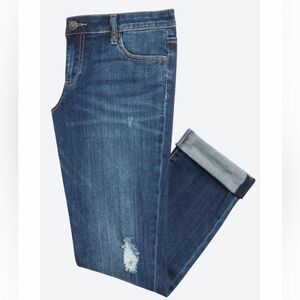 Kut From the Kloth destroyed boyfriend jeans women’s size 6 medium blue